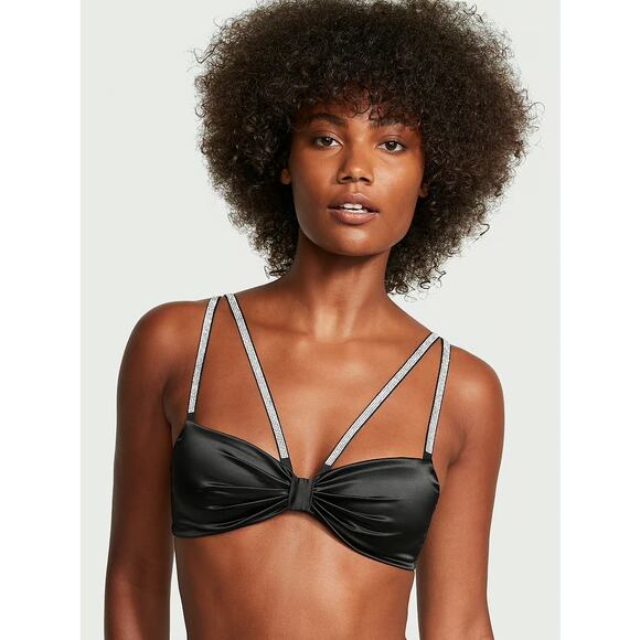 Victoria's Secer Other - Victoria's Secret Shine Bow Satin Bralette